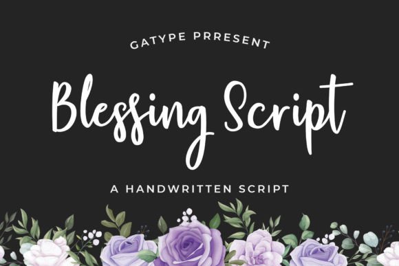 Blessing Script: A Handwritten Font for Editorial Elegance