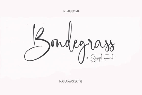 Bondegrass Script: A Versatile Font for Editorial Design