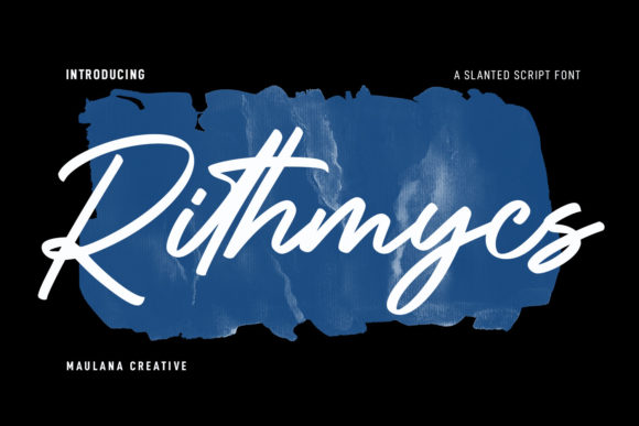 Bring Charm to Your Creations with Rithmycs Script Font