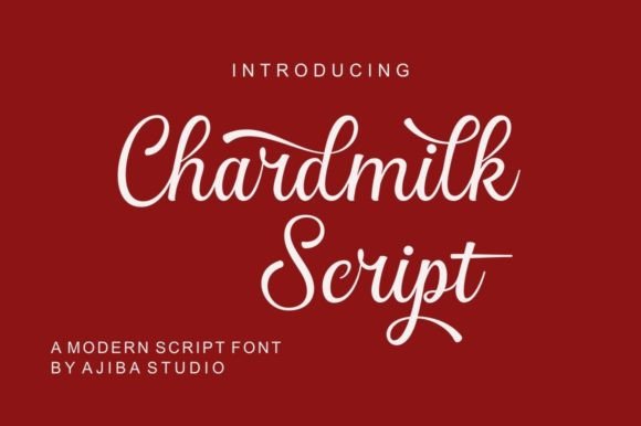 Chardmilk Script: Elevate Your Brand with a Refined Font