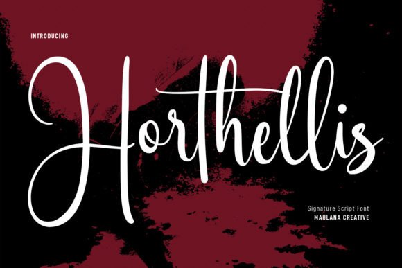 Discover Horthellis: A Handwritten Script for Editorial Elegance