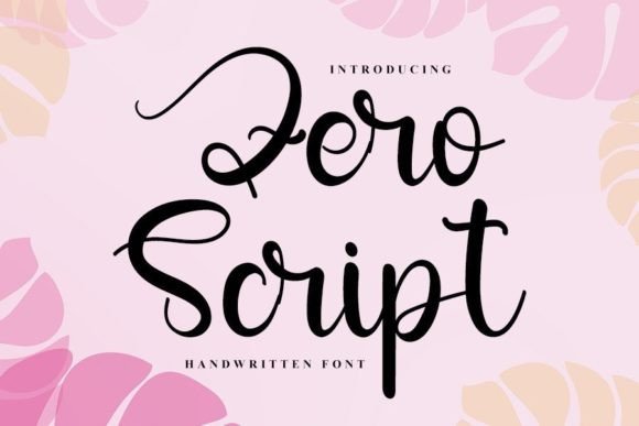 Elevate Your Brand with Zero Script: A Premium Handwritten Font