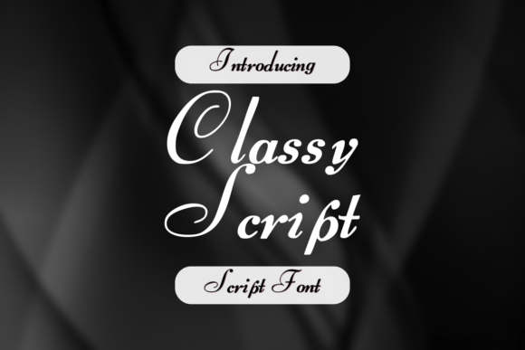 Enhance Your Brand with Classy Script Font
