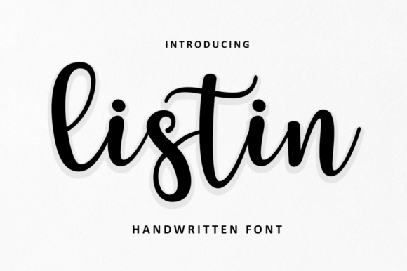 Enhance Your Brand with Listin Script: A Delicate and Elegant Typeface