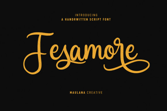 Fesamore Script: A Versatile Font for Creative Projects