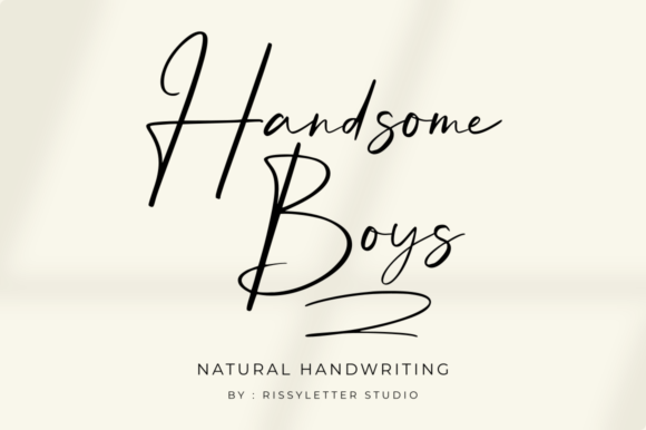 Handsome Boys: The Perfect Script Font for Eye-Catching Branding