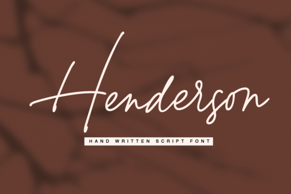 Henderson Script: A Premium Font with Elegance