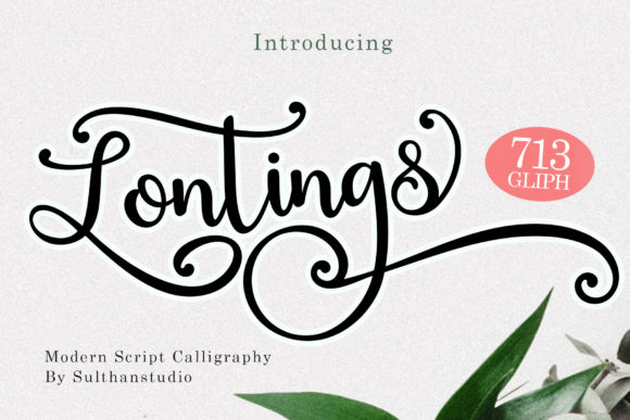 Lontings Script: A Luxurious Handwritten Font for Elegant Branding