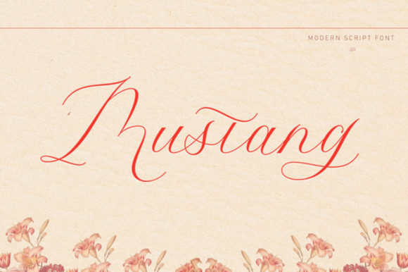 Mustang Script: A Modern Calligraphic Typeface for Web Design