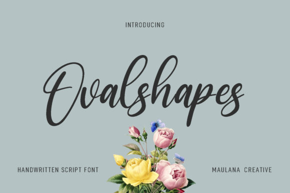 Ovalshapes Script: A Dainty Font for Editorial Design