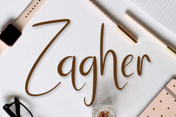 Zagher Script: A Handwritten Font for Crafters